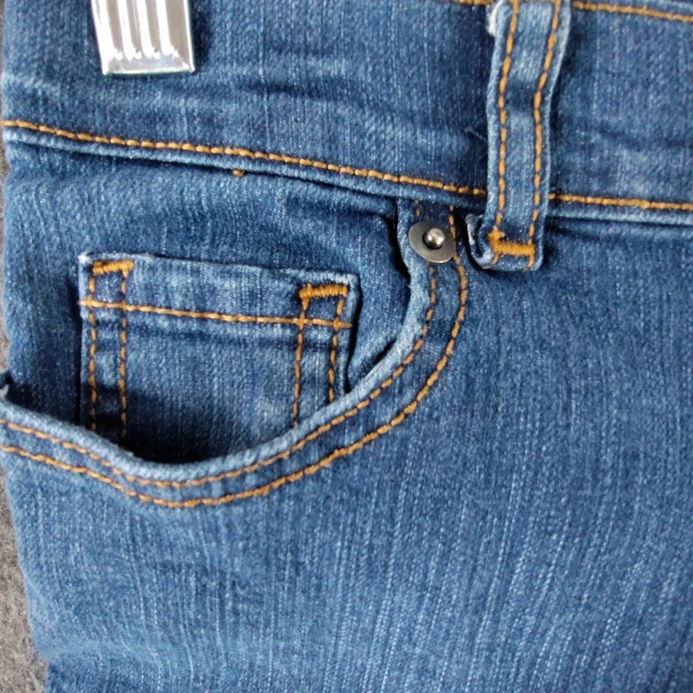 Childrens Place Jeans Youth Girls 8 Blue‎ Bootcut Stretch Adjust📸SEE📏📸